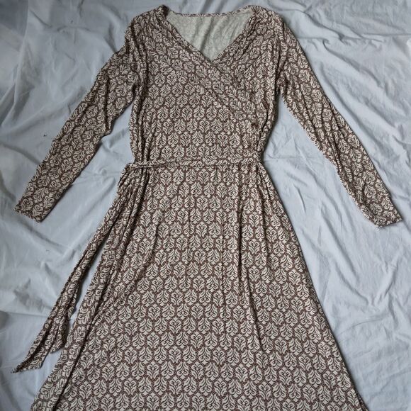 Soft Surroundings Midi Dress Long Sleeve Womens Tall Medium - Picture 2 of 9